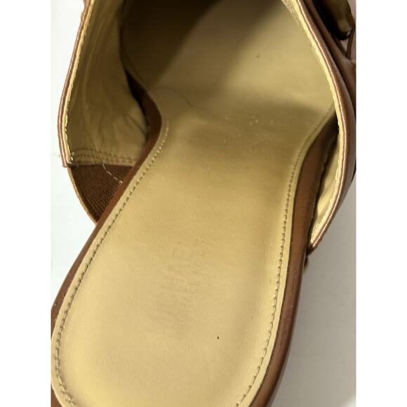 Michael Kors Clogs Mules Women's Size 8 Scarlett Gold Chain/Studded Chocolate - Picture 13 of 14